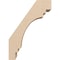 Ekena Millwork 5-inch W x 10-inch D x 14-inch H Pescadero Rough Cedar Woodgrain TimberThane Knee Brace, Primed BRCUR05X10X14PECRCPR - alternate 3